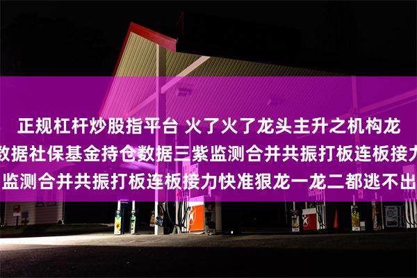 正规杠杆炒股指平台 火了火了龙头主升之机构龙虎榜数据私募基金持仓数据社保基金持仓数据三紫监测合并共振打板连板接力快准狠龙一龙二都逃不出