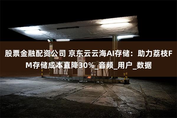 股票金融配资公司 京东云云海AI存储：助力荔枝FM存储成本直降30%_音频_用户_数据