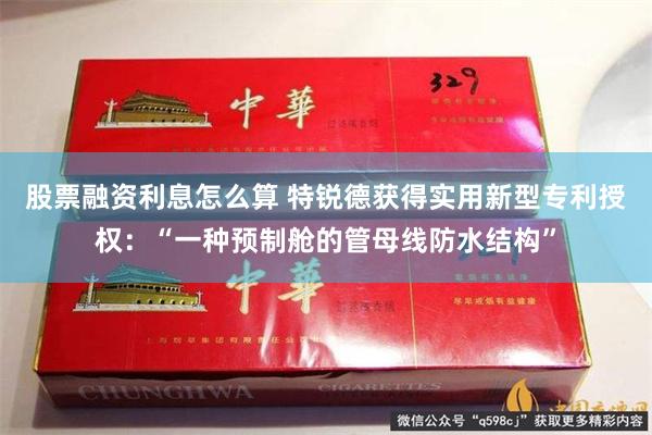 股票融资利息怎么算 特锐德获得实用新型专利授权：“一种预制舱的管母线防水结构”
