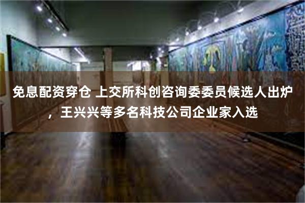 免息配资穿仓 上交所科创咨询委委员候选人出炉，王兴兴等多名科技公司企业家入选