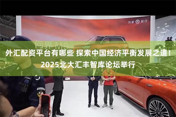 外汇配资平台有哪些 探索中国经济平衡发展之道！2025北大汇丰智库论坛举行
