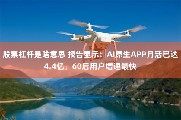 股票杠杆是啥意思 报告显示：AI原生APP月活已达4.4亿，60后用户增速最快