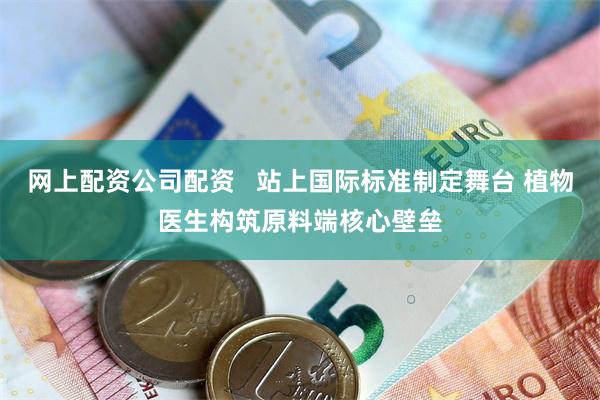 网上配资公司配资   站上国际标准制定舞台 植物医生构筑原料端核心壁垒