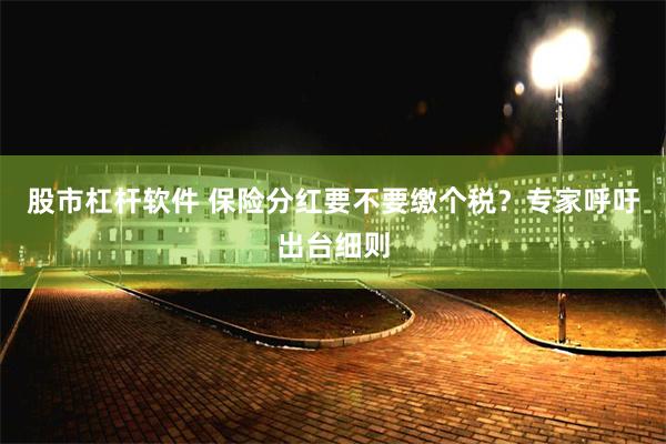 股市杠杆软件 保险分红要不要缴个税？专家呼吁出台细则