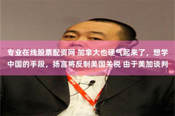 专业在线股票配资网 加拿大也硬气起来了，想学中国的手段，扬言将反制美国关税 由于美加谈判